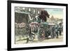 Vintage Rose Parade, Pasadena, California-null-Framed Art Print