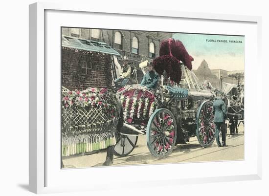 Vintage Rose Parade, Pasadena, California-null-Framed Art Print