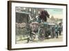 Vintage Rose Parade, Pasadena, California-null-Framed Art Print