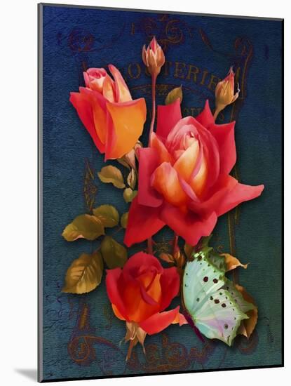 Vintage Roses-Tina Lavoie-Mounted Giclee Print