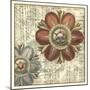 Vintage Rosette II-Vision Studio-Mounted Art Print