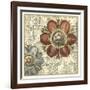 Vintage Rosette II-Vision Studio-Framed Art Print