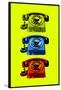 Vintage Rotary Telephone Pop Art-null-Framed Poster