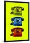 Vintage Rotary Telephone Pop Art-null-Framed Poster