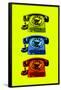 Vintage Rotary Telephone Pop Art-null-Framed Poster