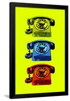 Vintage Rotary Telephone Pop Art-null-Framed Standard Poster