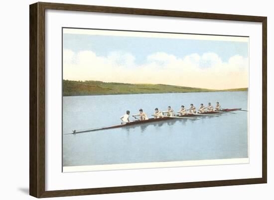 Vintage Rowing Crew-null-Framed Art Print