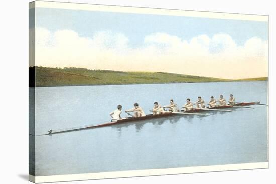 Vintage Rowing Crew-null-Stretched Canvas