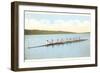 Vintage Rowing Crew-null-Framed Premium Giclee Print