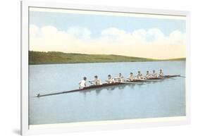 Vintage Rowing Crew-null-Framed Art Print