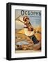 Vintage Russian Farm Tool Advertisement-null-Framed Giclee Print