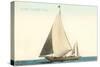 Vintage Sailboat-null-Stretched Canvas