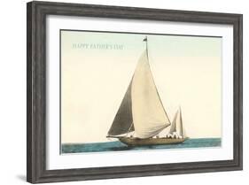 Vintage Sailboat-null-Framed Art Print