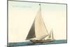 Vintage Sailboat-null-Mounted Art Print