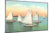 Vintage Sailboats-null-Mounted Art Print