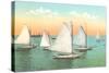 Vintage Sailboats-null-Stretched Canvas