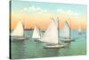 Vintage Sailboats-null-Stretched Canvas