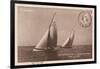 Vintage Sailing I Sepia-Wild Apple Portfolio-Framed Art Print