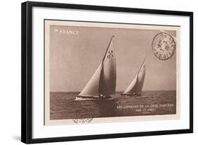 Vintage Sailing I Sepia-Wild Apple Portfolio-Framed Art Print