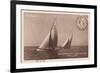 Vintage Sailing I Sepia-Wild Apple Portfolio-Framed Art Print