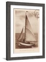 Vintage Sailing II Sepia-Wild Apple Portfolio-Framed Art Print