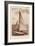 Vintage Sailing II Sepia-Wild Apple Portfolio-Framed Art Print