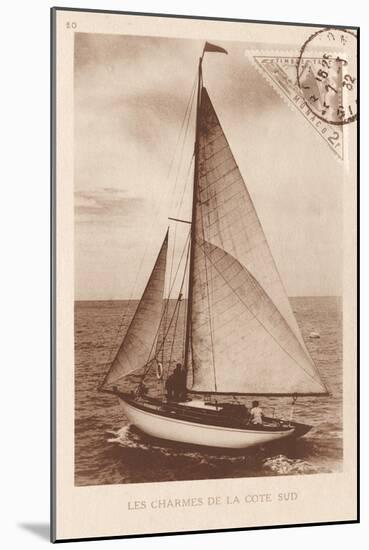 Vintage Sailing II Sepia-Wild Apple Portfolio-Mounted Art Print