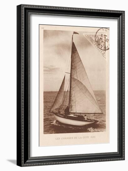 Vintage Sailing II Sepia-Wild Apple Portfolio-Framed Art Print