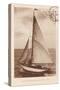 Vintage Sailing II Sepia-Wild Apple Portfolio-Stretched Canvas