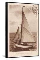 Vintage Sailing II Sepia-Wild Apple Portfolio-Framed Stretched Canvas