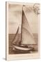 Vintage Sailing II Sepia-Wild Apple Portfolio-Stretched Canvas