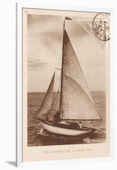 Vintage Sailing II Sepia-Wild Apple Portfolio-Framed Art Print