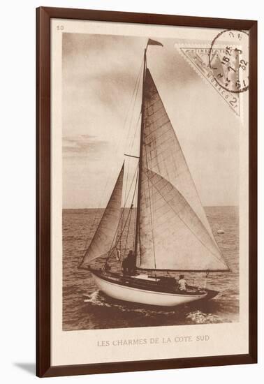 Vintage Sailing II Sepia-Wild Apple Portfolio-Framed Art Print