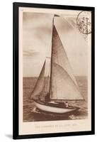 Vintage Sailing II Sepia-Wild Apple Portfolio-Framed Art Print