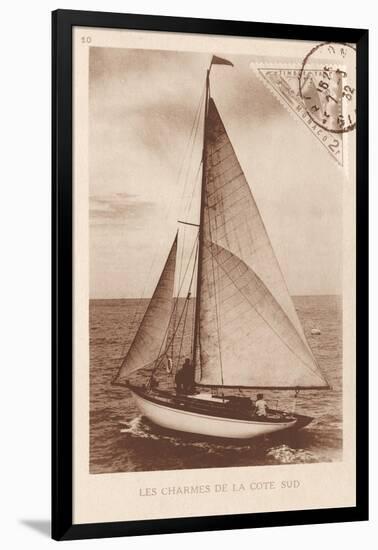 Vintage Sailing II Sepia-Wild Apple Portfolio-Framed Art Print