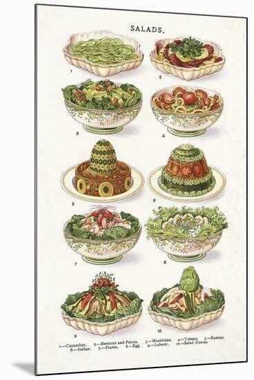 Vintage Salad-The Vintage Collection-Mounted Giclee Print