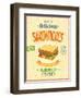 Vintage Sandwiches Poster-avean-Framed Art Print