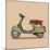 Vintage Scooter Retro Transport-Valeriy Kachaev-Mounted Art Print