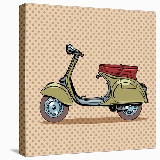 Vintage Scooter Retro Transport-Valeriy Kachaev-Stretched Canvas