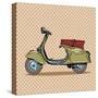 Vintage Scooter Retro Transport-Valeriy Kachaev-Stretched Canvas