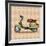 Vintage Scooter Retro Transport-Valeriy Kachaev-Framed Art Print