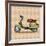 Vintage Scooter Retro Transport-Valeriy Kachaev-Framed Art Print