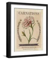 Vintage Seed Packets V-Studio W-Framed Art Print