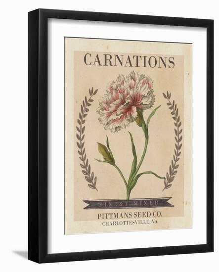 Vintage Seed Packets V-Studio W-Framed Art Print