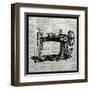 Vintage Sewing Machine-Piper Ballantyne-Framed Art Print