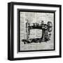 Vintage Sewing Machine-Piper Ballantyne-Framed Art Print