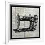 Vintage Sewing Machine-Piper Ballantyne-Framed Art Print