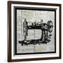 Vintage Sewing Machine-Piper Ballantyne-Framed Art Print