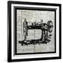 Vintage Sewing Machine-Piper Ballantyne-Framed Art Print