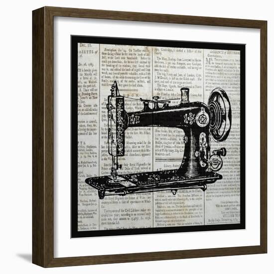 Vintage Sewing Machine-Piper Ballantyne-Framed Art Print